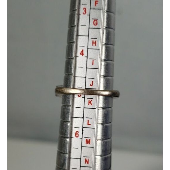 Vintage 5 Round Aquamarine Stones Signed STS 925 Ring Size 5 - Picture 15 of 16